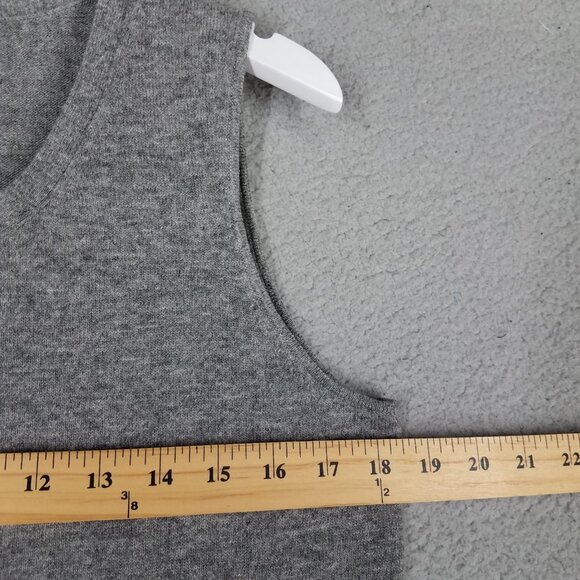 Lafayette 148 Wool Cashmere Tank Top Women's Large Shell Office Superfine Merino - Picture 6 of 9